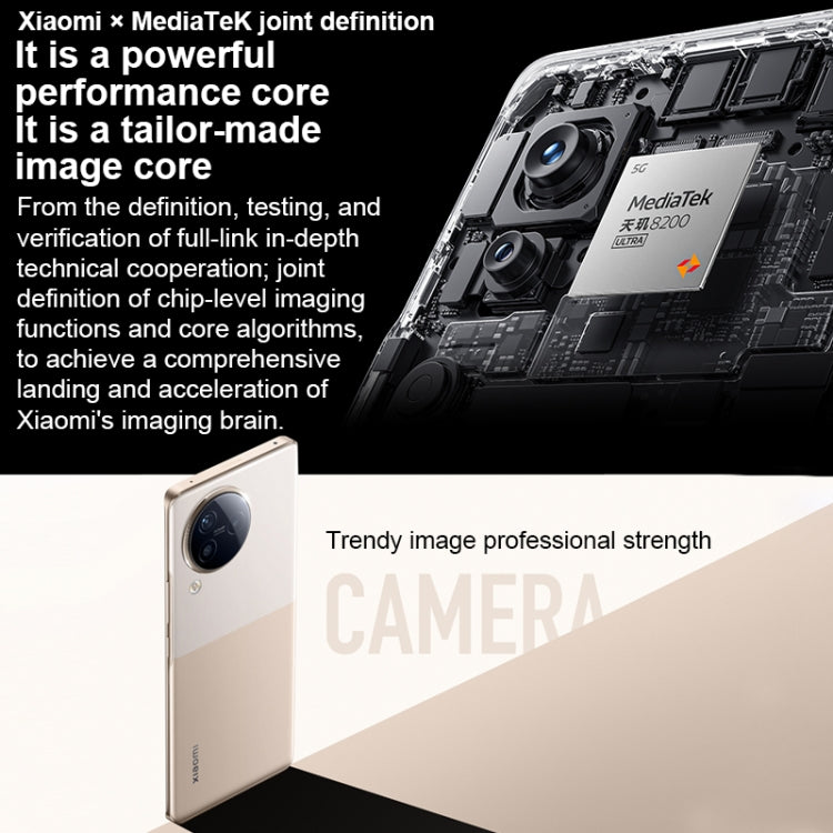 Triple Back Cameras + Dual Front Cameras, In-screen Fingerprint Identification, 4500mAh Battery, 6.55 inch MIUI 14 Dimensity 8200-Ultra Octa Core 4nm up to 3.1GHz, Network: 5G, NFC, 16GB+1TB Triple Back Cameras + Dual Front Cameras, In-screen Fingerprint Identification, 4500mAh Battery, 6.55 inch MIUI 14 Dimensity 8200-Ultra Octa Core 4nm up to 3.1GHz, Network: 5G, NFC, 16GB+1TB